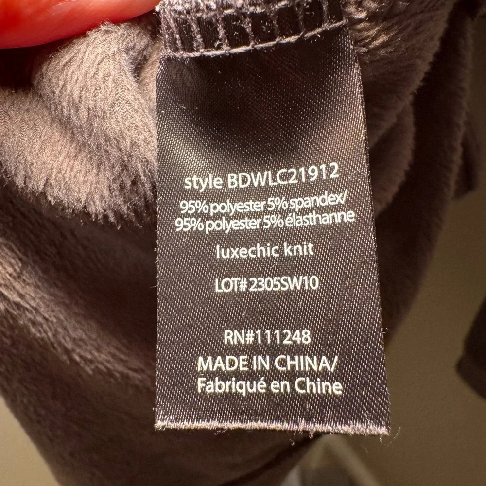 Barefoot Dreams Luxe Chic Charcoal Gray Funnel Neck Pullover Sweatshirt XS‎